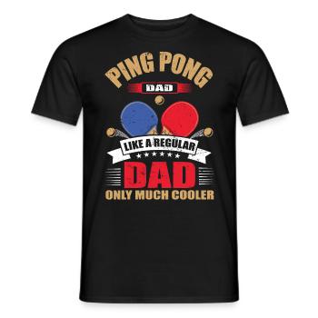 Cool Ping Pong Papa Joueur de Ping Pong Père - T-shirt homme - noir - Devant - AI Model Male 178 light (178cm)