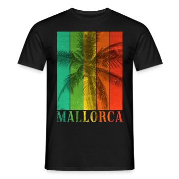 Mallorca Spanien Sommer Sonne Strand Meer Palmen - Männer T-Shirt - Schwarz - Vorne - AI Model Male 178 light (178cm)