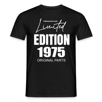 Édition limitée 1975 - T-shirt homme - noir - Devant - AI Model Male 178 light (178cm)
