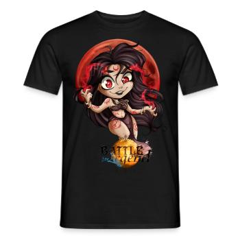 Battle for Legend : Chibi Witch - T-shirt homme - noir - Devant - AI Model Male 178 light (178cm)