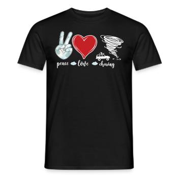 Storm Chaser Hurricane Meteorology - Männer T-Shirt - Schwarz - Vorne - AI Model Male 178 light (178cm)