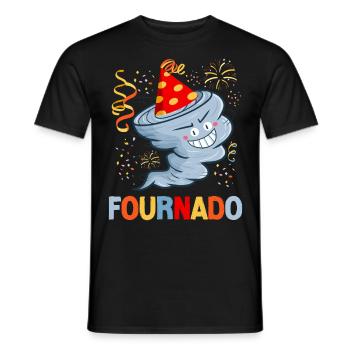 Météorologie des ouragans Storm Chaser - T-shirt homme - noir - Devant - AI Model Male 178 light (178cm)