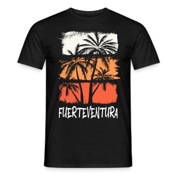 Fuerteventura Sommer Sonne Strand Meer Palmen - Männer T-Shirt - Schwarz - Vorne - AI Model Male 178 light (178cm)