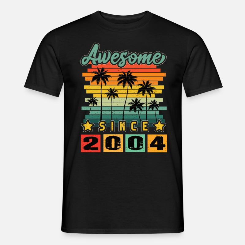 Awesome Since 2004 - Männer T-Shirt - Schwarz