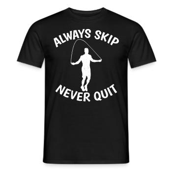 Saut à la corde pour le fitness roping - T-shirt homme - noir - Devant - AI Model Male 178 light (178cm)