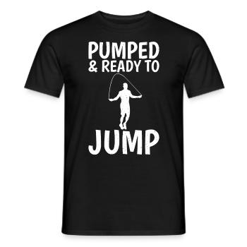 Saut à la corde pour le fitness roping - T-shirt homme - noir - Devant - AI Model Male 178 light (178cm)