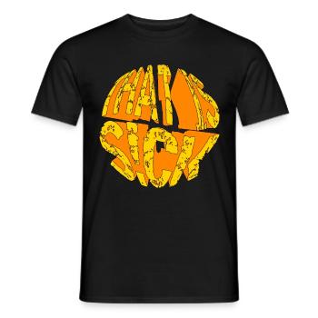 C’EST SICK VINTAGE RETRO MOUNTAINBIKE - T-shirt homme - noir - Devant - AI Model Male 178 light (178cm)