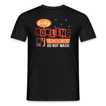 This is my Lucky Bowling Shirt - Do not wash - Männer T-Shirt - Schwarz - Vorne - AI Model Male 178 light (178cm)