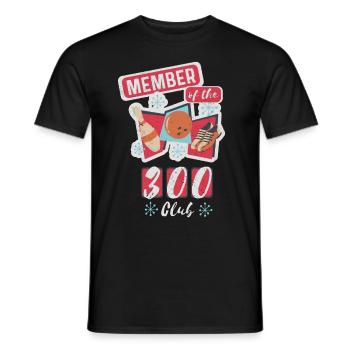 Membre de Bowling Design du 300 Club Retro Bowler - T-shirt homme - noir - Devant - AI Model Male 178 light (178cm)