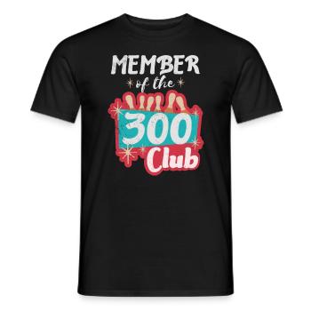 Membre de Bowling Design du 300 Club Retro Bowler - T-shirt homme - noir - Devant - AI Model Male 178 light (178cm)