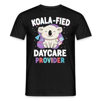Childcare Daycare Provider Teacher - Men's T-Shirt - black - Front - AI Model Male 178 light (178cm)
