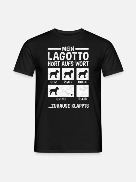 Lagotto Romagnolo Hundetricks Wasserhund - Männer T-Shirt - Schwarz