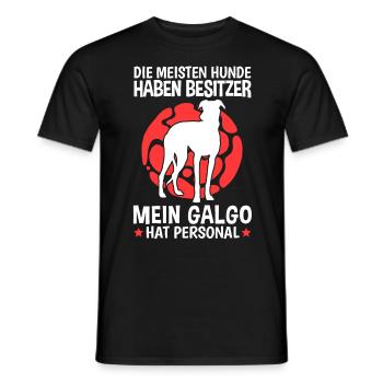 Mein Galgo Espanol hat Personal Spanien Windhund - Männer T-Shirt - Schwarz - Vorne - AI Model Male 178 light (178cm)