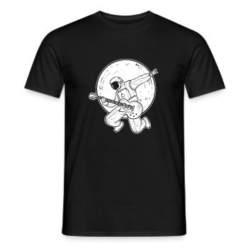 Guitar Astronaut Guitar Player - Männer T-Shirt - Schwarz - Vorne - AI Model Male 178 light (178cm)
