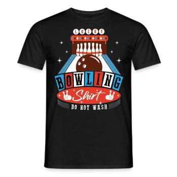 This is my Lucky Bowling Shirt - Do not wash - Männer T-Shirt - Schwarz - Vorne - AI Model Male 178 light (178cm)