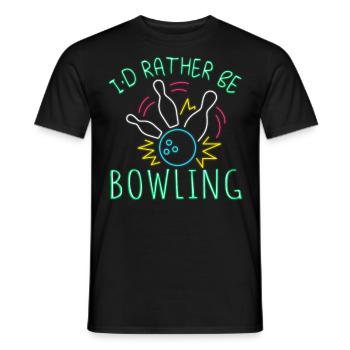 This is my Lucky Bowling Shirt - Do not wash - Männer T-Shirt - Schwarz - Vorne - AI Model Male 178 light (178cm)