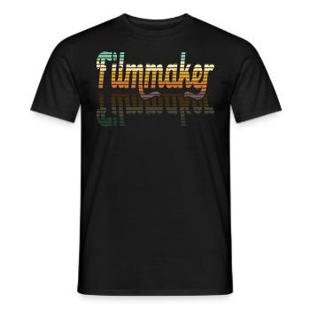 Filmmaker Film Director Producer Filmmaker - Men's T-Shirt - black - Front - AI Model Male 178 light (178cm)