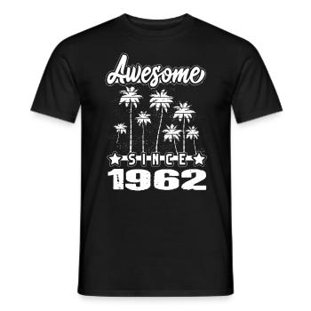 Génial depuis 1962 - T-shirt homme - noir - Devant - AI Model Male 178 light (178cm)