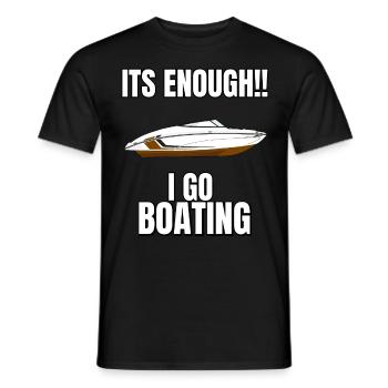Boot Regatta . Motorboot Motoryacht . Yacht Segeln - Männer T-Shirt - Schwarz - Vorne - AI Model Male 178 light (178cm)