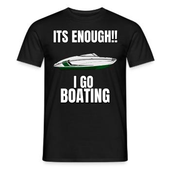 Boot Regatta . Motorboot Motoryacht . Yacht Segeln - Männer T-Shirt - Schwarz - Vorne - AI Model Male 178 light (178cm)