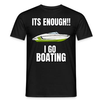 Boot Regatta . Motorboot Motoryacht . Yacht Segeln - Männer T-Shirt - Schwarz - Vorne - AI Model Male 178 light (178cm)