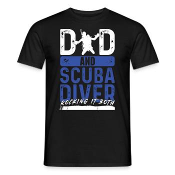 Plongée sous-marine profonde Plongeur Style de vie - T-shirt homme - noir - Devant - AI Model Male 178 light (178cm)