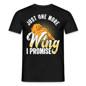 Fast Food Foodaholic Crispy Fried Chicken Gesch - Men's T-Shirt - black - Front - AI Model Male 178 light (178cm)