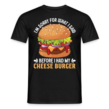 Foodaholic Fast Food Hamburger Lifestyle Geschenke - Männer T-Shirt - Schwarz - Vorne - AI Model Male 178 light (178cm)