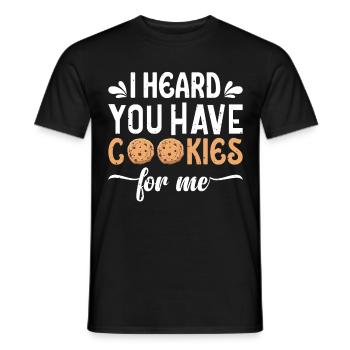 Chocoholic Chocolate Chip Cookies Lovers Gesche - Men's T-Shirt - black - Front - AI Model Male 178 light (178cm)