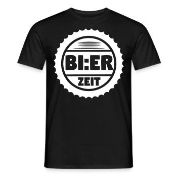 Bier Biertrinker Bier trinken Bierzeit - Männer T-Shirt - Schwarz - Vorne - AI Model Male 178 light (178cm)