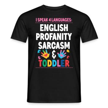 Childcare Daycare Provider Teacher - Men's T-Shirt - black - Front - AI Model Male 178 light (178cm)