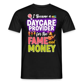 Childcare Daycare Provider Teacher - Men's T-Shirt - black - Front - AI Model Male 178 light (178cm)