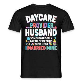 Childcare Daycare Provider Teacher - Men's T-Shirt - black - Front - AI Model Male 178 light (178cm)