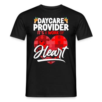 Childcare Daycare Provider Teacher - Men's T-Shirt - black - Front - AI Model Male 178 light (178cm)