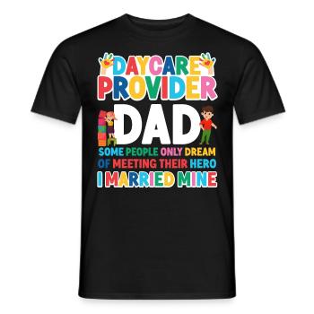 Childcare Daycare Provider Teacher - Men's T-Shirt - black - Front - AI Model Male 178 light (178cm)