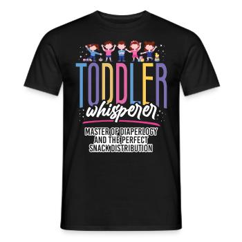 Childcare Daycare Provider Teacher - Men's T-Shirt - black - Front - AI Model Male 178 light (178cm)