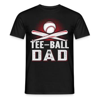 Tee-ball Dad Teeball Spieler - Männer T-Shirt - Schwarz - Vorne - AI Model Male 178 light (178cm)