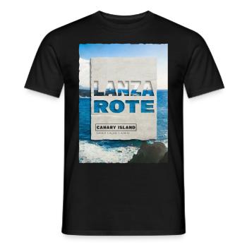 Lanzarote Sommer Sonne Strand Meer Palmen Urlaub - Männer T-Shirt - Schwarz - Vorne - AI Model Male 178 light (178cm)
