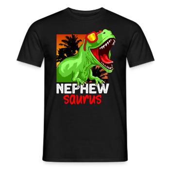 Passendes Familie Tyrannosaurus Rex neffe Geschenk - Männer T-Shirt - Schwarz - Vorne - AI Model Male 178 light (178cm)