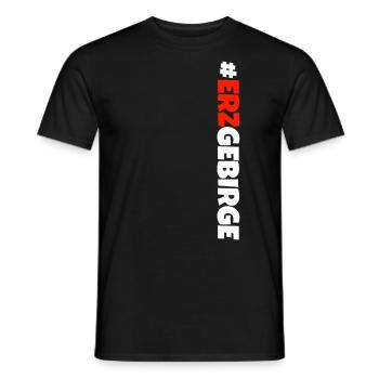 Arzgebirg mei Haamit - Männer T-Shirt - Schwarz - Vorne - AI Model Male 178 light (178cm)