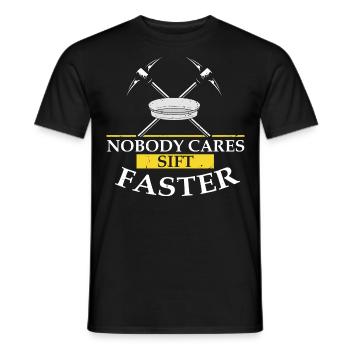 Gold Digger Gold Panning Gold Mining Designs - Men's T-Shirt - black - Front - AI Model Male 178 light (178cm)
