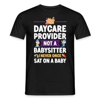 Childcare Daycare Provider Teacher - Männer T-Shirt - Schwarz - Vorne - AI Model Male 178 light (178cm)