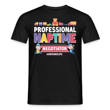 Childcare Daycare Provider Teacher - Men's T-Shirt - black - Front - AI Model Male 178 light (178cm)