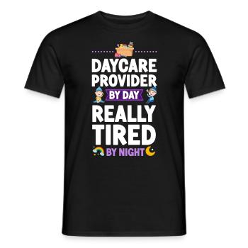 Childcare Daycare Provider Teacher - Men's T-Shirt - black - Front - AI Model Male 178 light (178cm)