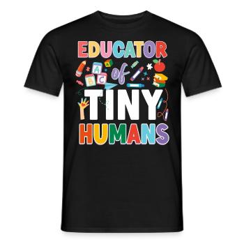 Fournisseur de services de garde d’enfants Enseignant - T-shirt homme - noir - Devant - AI Model Male 178 light (178cm)