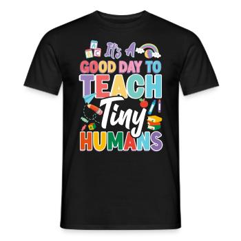 Fournisseur de services de garde d’enfants Enseignant - T-shirt homme - noir - Devant - AI Model Male 178 light (178cm)