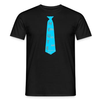 Heute bin ich mal Schick & Edel Türkis - Männer T-Shirt - Schwarz - Vorne - AI Model Male 178 light (178cm)