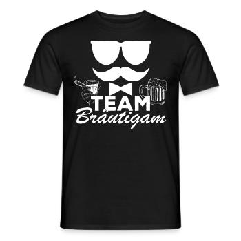 Heiraten JGA Bier Trinken Saufen Bräutigam - Männer T-Shirt - Schwarz - Vorne - AI Model Male 178 light (178cm)