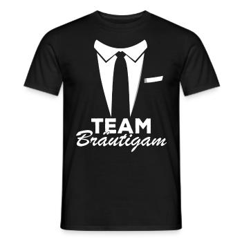 Heiraten JGA Bier Trinken Saufen Bräutigam - Männer T-Shirt - Schwarz - Vorne - AI Model Male 178 light (178cm)