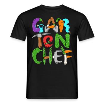 Gartenchef Gartenbau Garten Hobbygärtner Gärtner - Männer T-Shirt - Schwarz - Vorne - AI Model Male 178 light (178cm)